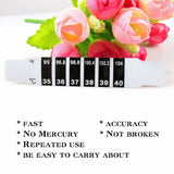 Reusable Flexible Head Fever Forehead LCD Thermometer Strip Color Change Home Test Temperature 5 pieces