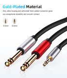 Jack 3.5mm to 6.35mm Adapter Audio Cable for Mixer Amplifier CD Player Speaker 6.5mm 3.5 Splitter Jack Male Audio Cable