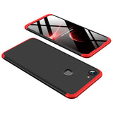 For VIVO Y83 Fingerprint Slim 3 in 1 Hybrid Hard Case Full Body 360 Degree Protection Back Cover Red black red