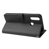 For VIVO Y17 Cellphone Cover PU Leather Shell All-round Protection Mobile Phone Case Precise Cutout Wallet Design Stand Function Black