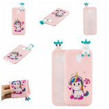 For Redmi 8A 3D Cartoon Painting Back Cover Soft TPU Mobile Phone Case Shell Music unicorn