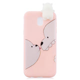For Redmi 8A 3D Cartoon Painting Back Cover Soft TPU Mobile Phone Case Shell Big white bear