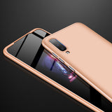 For Samsung A70 Ultra Slim PC Back Cover Non-slip Shockproof 360 Degree Full Protective Case gold