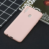 For Samsung A10S A20S Shockproof TPU Back Cover Soft Candy Color Frosted Surface Mobile Phone Case Light pink