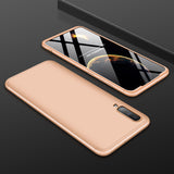 For Samsung A70 Ultra Slim PC Back Cover Non-slip Shockproof 360 Degree Full Protective Case gold