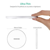 Wireless Magnetic Charger Ultra-thin Aluminum Alloy Quick Charge15wqi Charger 15 w white