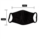 Mouth Masks Quick-drying Breathable Dust-proof Outdoor Masks For Men Women Spring Summer Face Shield Cover Pure black_One size