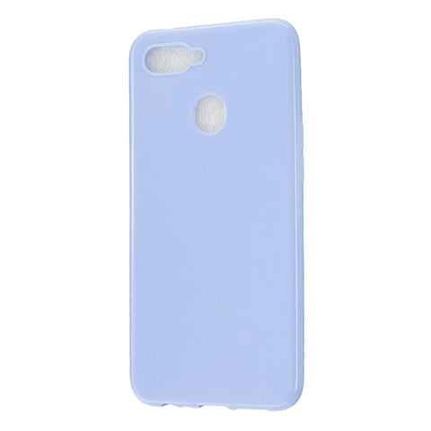 For OPPO A7/F9/F9 Pro Cellphone Cover Non-Slip Ultra Thin Silm Fit Easy Install Soft TPU Smartphone Shell Taro purple