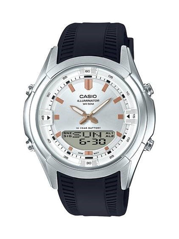 Casio Mens Analog Digitall Black Resin Watch