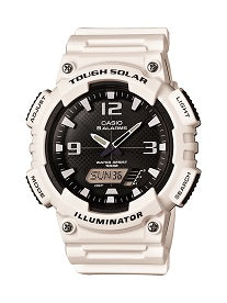 Casio Men's AQ-S810WC-7AVCF Analog-Digital Display Quartz White Watch