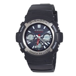 G-Shock AWG-M100-1ACR Men's Tough Solar Atomic Black Resin Sport Watch