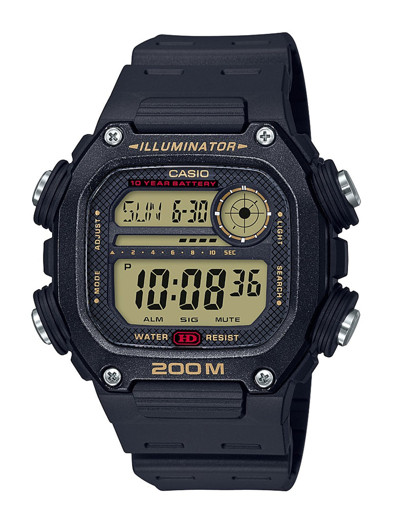 Casio Men's Multi Alarm Chrono Digital Black Watch