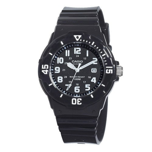 Casio Women's LRW200H-1BVCF Classic Analog Japanese Quartz Black Resin Watch