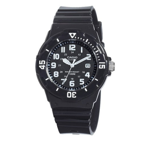 Casio Women's LRW200H-1BVCF Classic Analog Japanese Quartz Black Resin Watch
