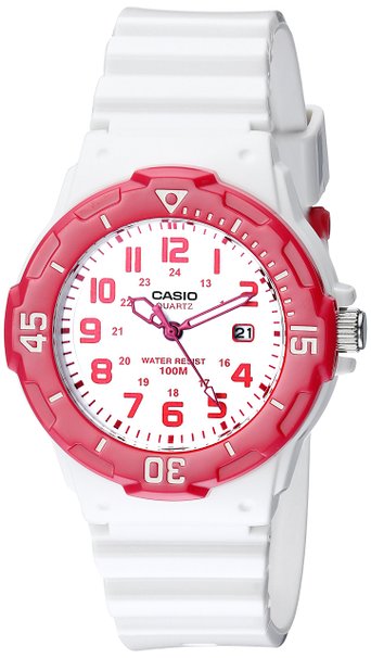 Casio Sports 3-Hand Analog White Dial Women's Watch