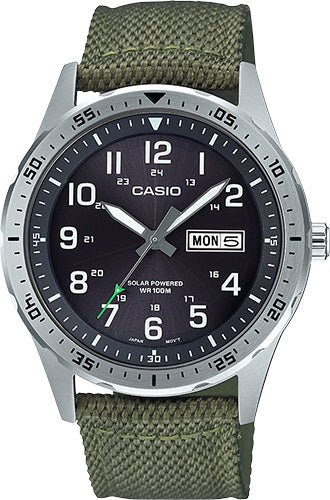 CASIO MTPS120L-3AV Diver Inspired Solar Analog Watch