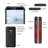 Oukitel WP5 Quad Core 32G Android 9.0 5MP Front Camera 5.5inch 8000mAh Battery Mobile Phone Smartphone Orange