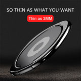 Universal Metal Bracket 360 Flexible Rotation Finger Ring Phone Stand Desktop Stand Silver