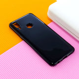 For Samsung A10S/A20S Cellphone Cover Soft TPU Phone Case Simple Profile Full Body Protection Anti-scratch Shell Bright black