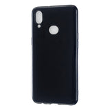 For Samsung A10S/A20S Cellphone Cover Soft TPU Phone Case Simple Profile Full Body Protection Anti-scratch Shell Bright black