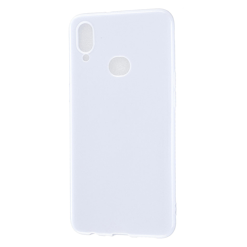 For Samsung A10S/A20S Cellphone Cover Soft TPU Phone Case Simple Profile Full Body Protection Anti-scratch Shell Milk white
