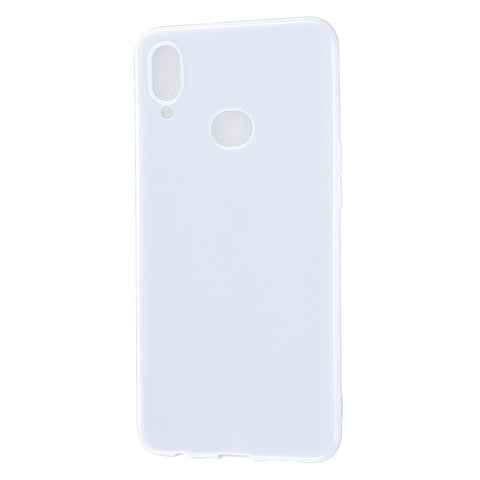 For Samsung A10S/A20S Cellphone Cover Soft TPU Phone Case Simple Profile Full Body Protection Anti-scratch Shell Milk white
