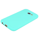 for Samsung A5 2017 Cute Candy Color Matte TPU Anti-scratch Non-slip Protective Cover Back Case Light blue