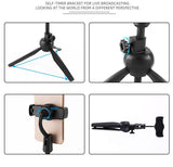 Universal Wireless Bluetooth Selfie Stick Live Tripod Monopod For Gopro For Smartphone Slr Sport Camera black