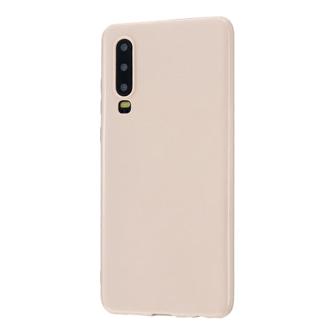 For HUAWEI P30/P30 Lite/P30 Pro Cellphone Case Simple Profile Soft TPU Scratch Proof Phone Shell Sakura pink