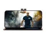 For XiaoMI 10 Pro Mobile Phone Cover PU Leather Front Buckle Smart Shell Anti-fall Phone Case 1 black