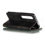 For XiaoMI 10 Pro Mobile Phone Cover PU Leather Front Buckle Smart Shell Anti-fall Phone Case 1 black