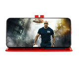 For XiaoMI 10 Pro Mobile Phone Cover PU Leather Front Buckle Smart Shell Anti-fall Phone Case 1 black