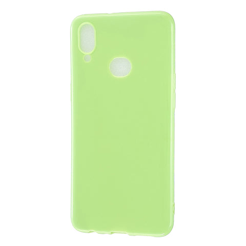 For Samsung A10S/A20S Cellphone Cover Soft TPU Phone Case Simple Profile Full Body Protection Anti-scratch Shell Fluorescent green