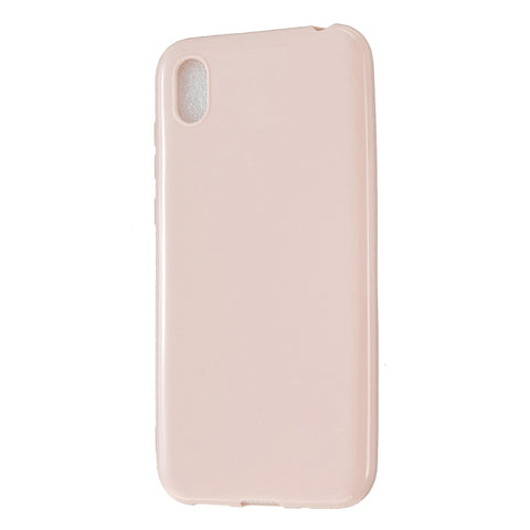For HUAWEI Y5 2018/2019 TPU Phone Case Simple Profile Delicate Finish Cellphone Cover Full Body Protection Sakura pink