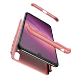 For HUAWEI Y7 2019 Ultra Slim PC Back Cover Non-slip Shockproof 360 Degree Full Protective Case Rose gold