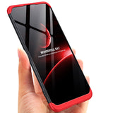 For VIVO V9/Y85/Z1 Slim 3 in 1 Hybrid Hard Case Full Body 360 Degree Protection Back Cover Rose gold
