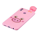 For Huawei Nova 3I 3D Cartoon Lovely Coloured Painted Soft TPU Back Cover Non-slip Shockproof Full Protective Case Small pink pig