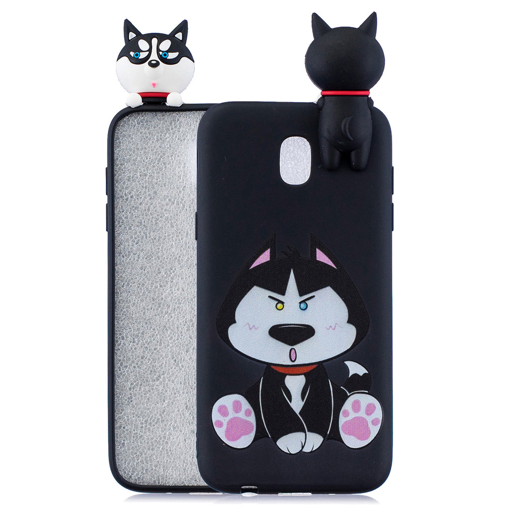 For Redmi 8A 3D Cartoon Painting Back Cover Soft TPU Mobile Phone Case Shell Cute husky