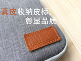 Gray Multi-function Cable Earphone Organizer Portable Source Phone Holder Electronic Accessories Digital Storage Bag for Travelling Camping Hiking Gray