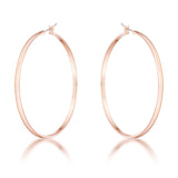 55mm Rose Gold Plated Classic Hoop Earrings