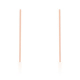 Carolee Rose Gold Stainless Steel Long Line Drop Earrings