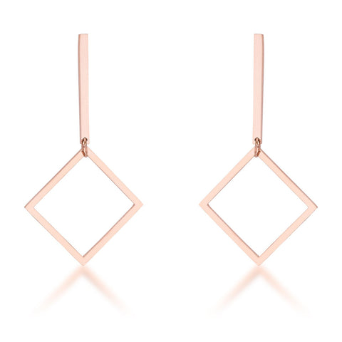 Trendy Geometric Stainless Steel Drop Earrings