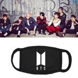 Breathable BTS Letter Logo Printing Mouth Mask for Fans Vocal Concert Wear black_LOGO mask