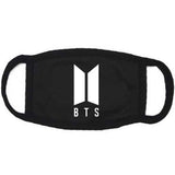 Breathable BTS Letter Logo Printing Mouth Mask for Fans Vocal Concert Wear black_LOGO mask