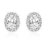 Clear Stone Estate Earrings