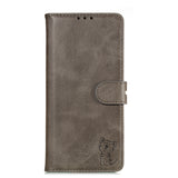 For XiaoMI 10 Pro Mobile Phone Cover PU Leather Front Buckle Smart Shell Anti-fall Phone Case 2 gray