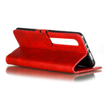 For XiaoMI 10 Pro Mobile Phone Cover PU Leather Front Buckle Smart Shell Anti-fall Phone Case 3 blue