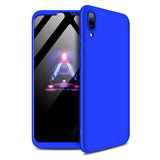For HUAWEI Y7 pro 2019 Ultra Slim PC Back Cover Non-slip Shockproof 360 Degree Full Protective Case black