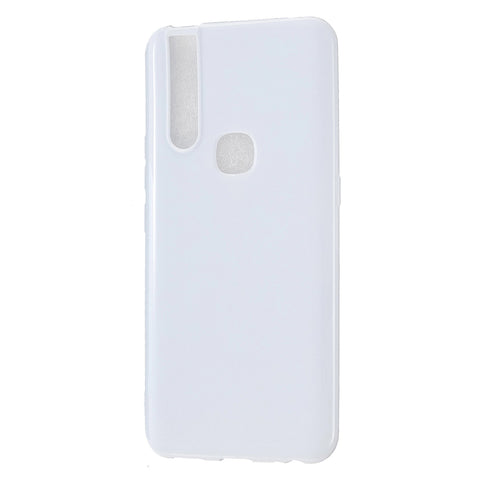 For VIVO V15/V15 Pro Cellphone Cover Slim Thin TPU Case Shock Absorption Mobile Phone Protective Cover  Milk white