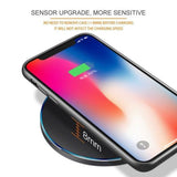 For Samsung Galaxy S8 S9 S10 Plus QI Wireless Charger Fast Charging Dock Mat Pad black